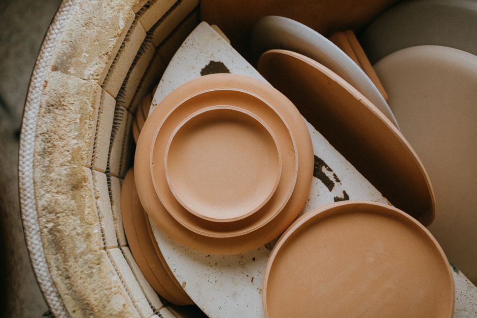 The kiln at temperature